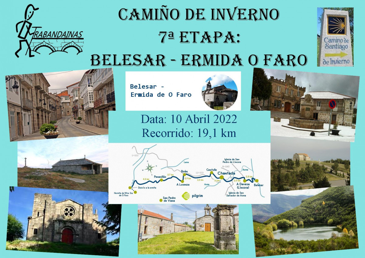 7 Etapa Camiño de Inverno: Belesar - Ermida nosa Sra. de O Faro