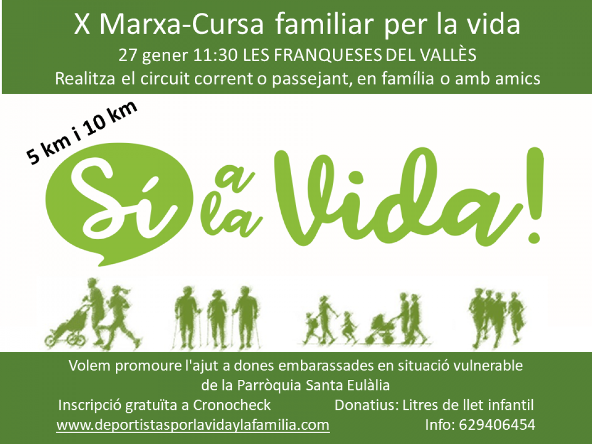 Cursa familiar per la vida Les Franqueses del Vallès